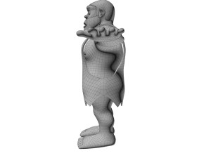 caveman cartoon Modello 3D