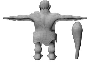 caveman cartoon Modello 3D