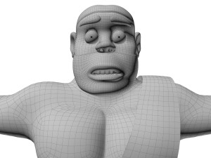 caveman cartoon Modello 3D
