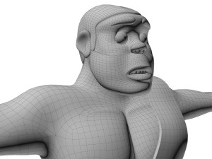 caveman cartoon Modello 3D