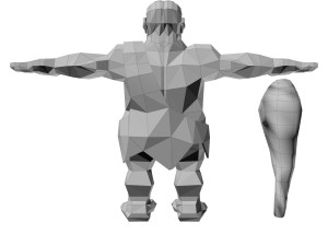 caveman cartoon Modello 3D