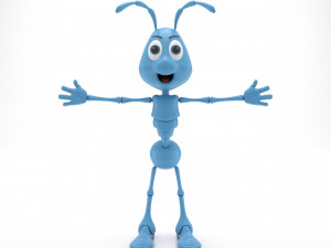 Cartoon Ant Modello 3D