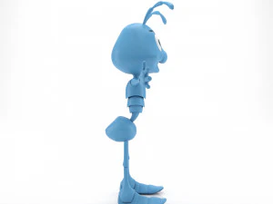 Semut Kartun Model 3D