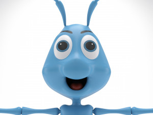 Cartoon Ant Modello 3D