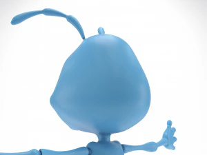 Semut Kartun Model 3D
