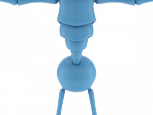 Semut Kartun Model 3D