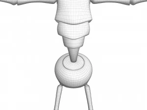 Semut Kartun Model 3D