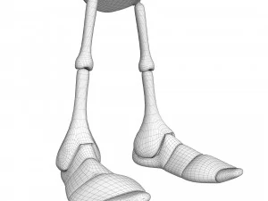 Semut Kartun Model 3D