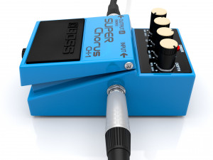 Boss chorus ch-1 guitar effect pedal Model 3D