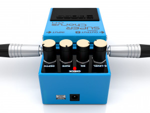 Boss chorus ch-1 guitar effect pedal Model 3D