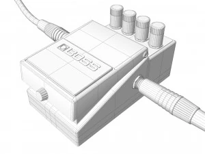 Boss chorus ch-1 guitar effect pedal 3D Model