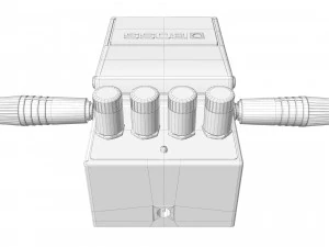 Boss chorus ch-1 guitar effect pedal 3D Model