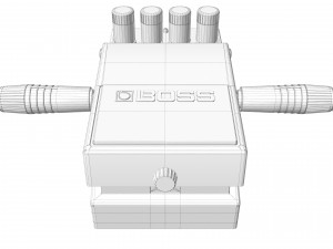 Boss chorus ch-1 guitar effect pedal Model 3D