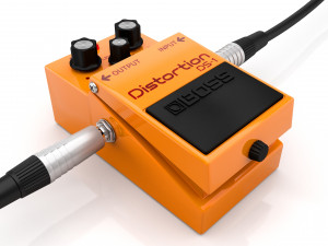 Boss distortion ds-1 guitar effect pedal Modelo 3D