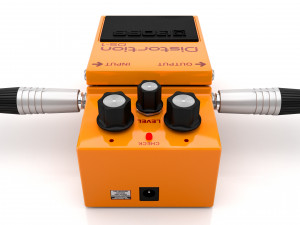 Boss distortion ds-1 guitar effect pedal Modello 3D