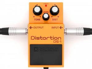 Boss distortion ds-1 guitar effect pedal 3D Model