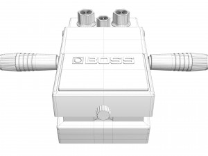 Boss distortion ds-1 guitar effect pedal Modello 3D