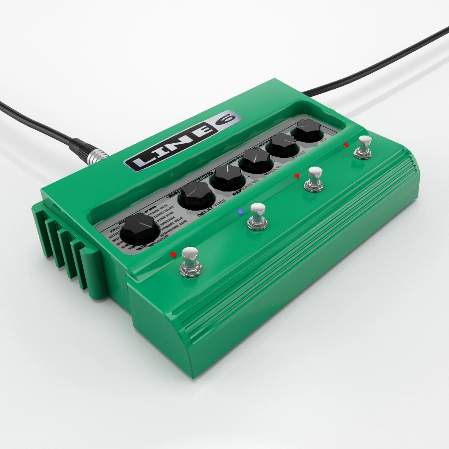 Line 6 delay guitar pedal 3D Model .c4d .max .obj .3ds .fbx .stl .blend