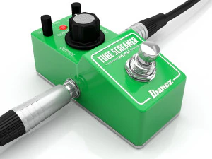 Efek gitar tube screamer ibanez Model 3D