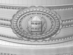 Eğik &ccedil;izgi şapkası 3D Model