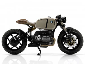 Cafe racer motorcycle r100 3D Model