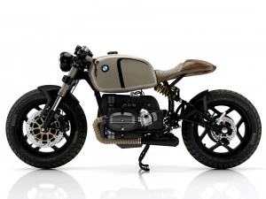 Cafe racer motorcycle r100 3D Model