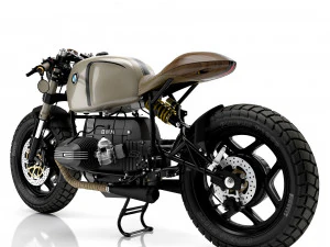Cafe racer motorcycle r100 3D Model