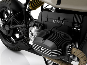 Cafe racer motorcycle r100 Modelo 3D