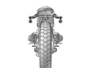 Cafe racer motorcycle r100 Modelo 3D
