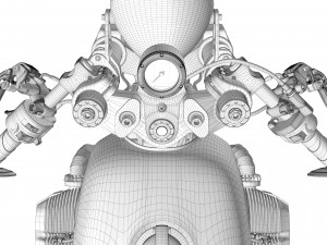 Cafe racer motorcycle r100 Modelo 3D