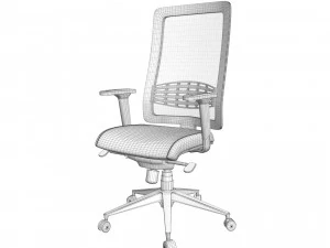 Ergonomic office chair kind 3D Model
