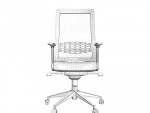 Ergonomic office chair kind 3D Model
