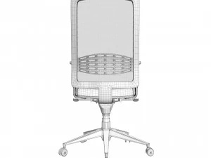 Ergonomic office chair kind 3D Model