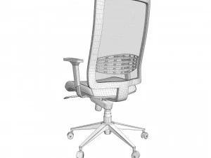 Ergonomic office chair kind 3D Model