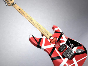 guitarra van halen frankenstein Modelo 3D
