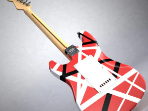 van halen frankenstein guitar 3D Model