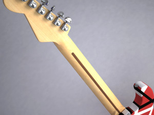 van halen frankenstein guitar 3Dモデル