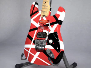 van halen frankenstein guitar 3D Model