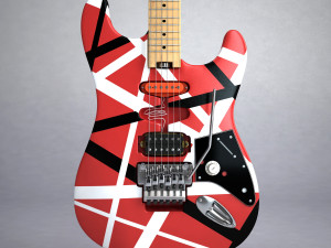 van halen frankenstein guitar 3Dモデル