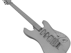 van halen frankenstein guitar 3D Model