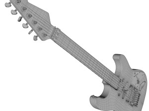 van halen frankenstein guitar 3Dモデル