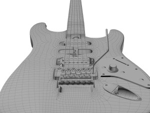 van halen frankenstein guitar 3Dモデル