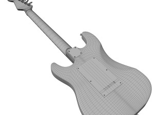 van halen frankenstein guitar 3Dモデル