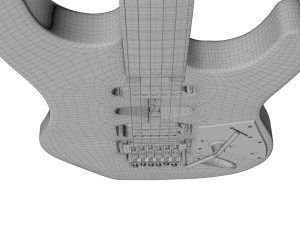 van halen frankenstein guitar 3D Model