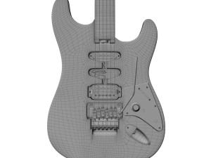 van halen frankenstein guitar 3Dモデル