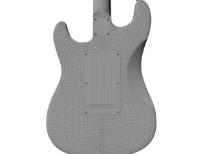 van halen frankenstein guitar 3D Model