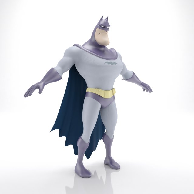 Batman Character Cartoon 3D Модель In Выдуманные 3DExport