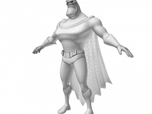 Batman character cartoon Modelo 3D