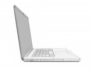 Mac book 17pp 3D Model
