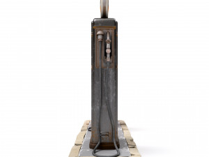 Old gas pump 3D मॉडल